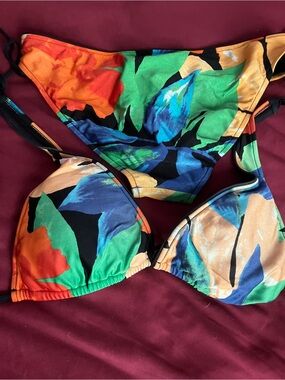 Ralph Lauren 2 pieces bikini and top flowers